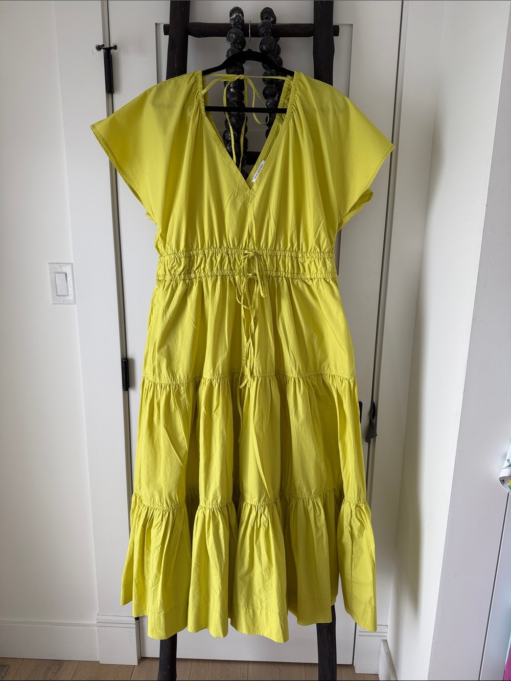 Free Assembly Lemon -lime maxi dress